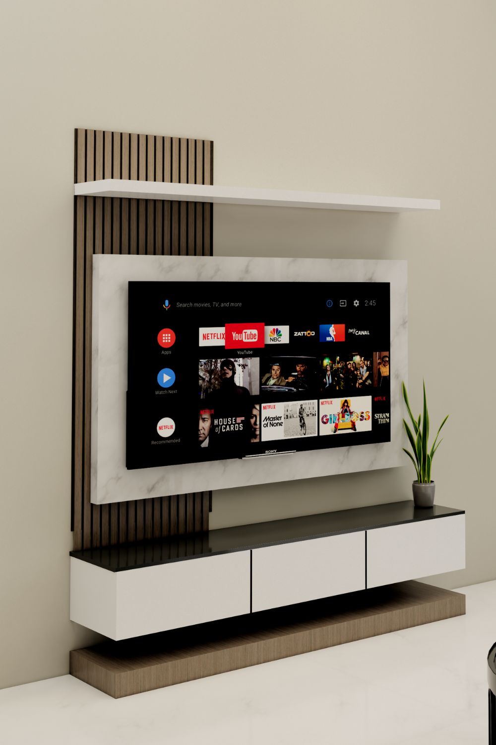 Floating TV Console